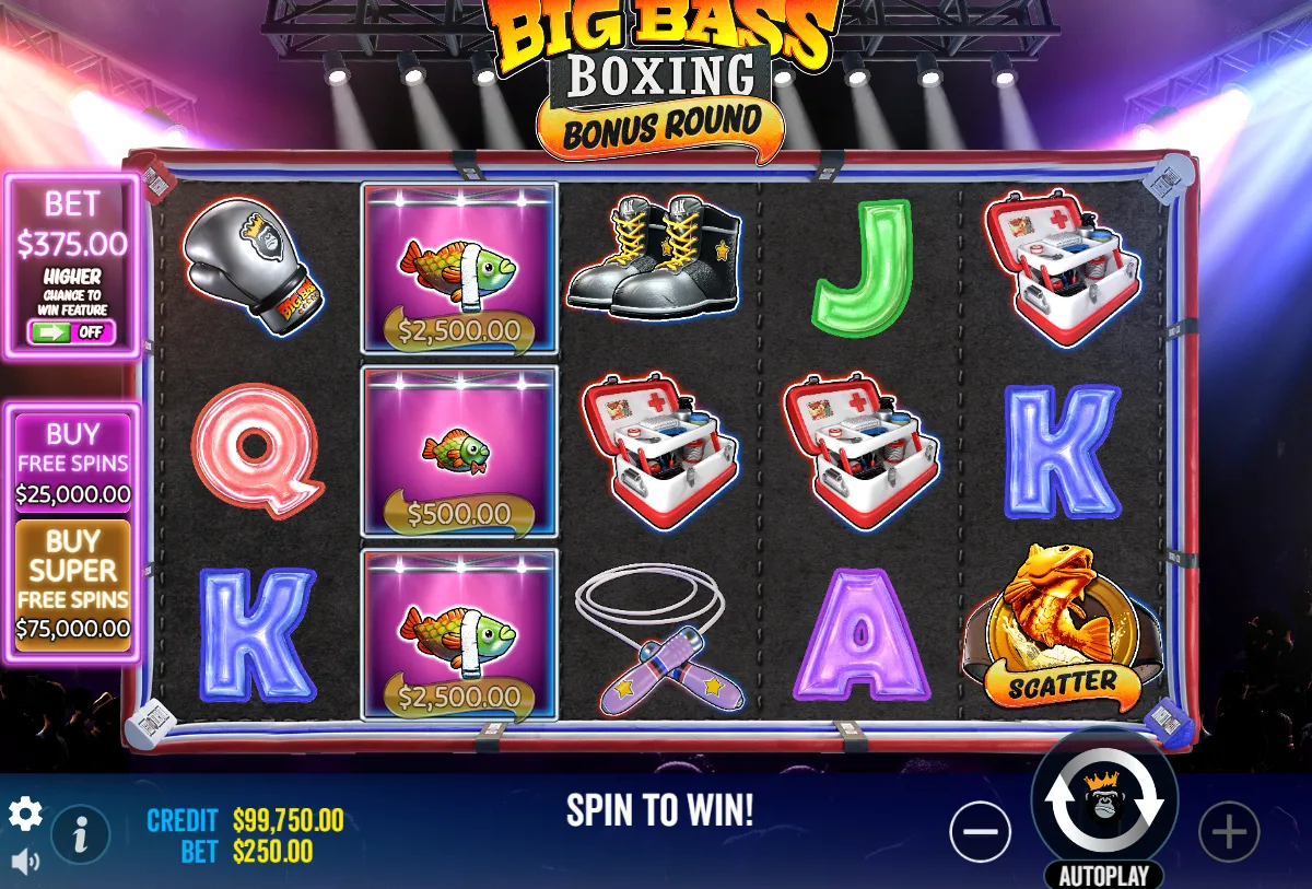Big Bass Boxing Bonus Round Slot