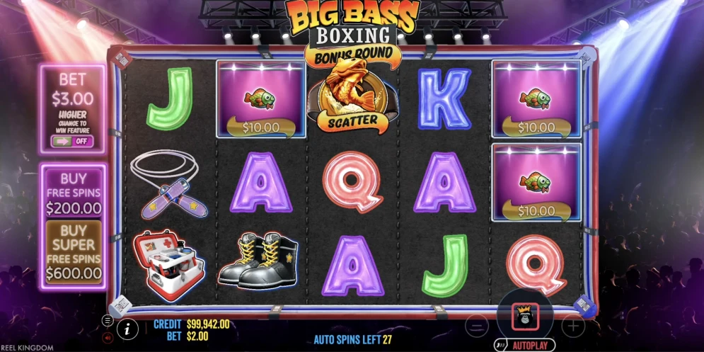 Big Bass Boxing Bonus Round Slot