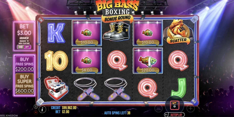 Big Bass Boxing Bonus Round Slot